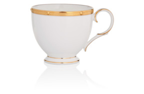 Чашка чайная Noritake Рочель Золотой кант 200 мл, фарфор костяной