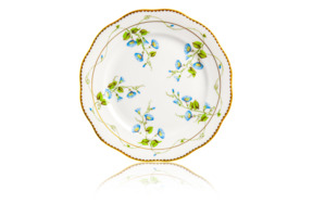 Тарелка десертная Herend Вьюнок 19 см, голубые цветы