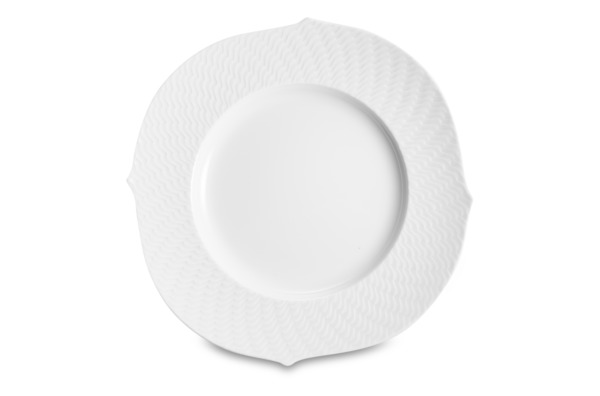 Тарелка десертная Meissen Игра волн, рельеф, белый 19,5 см