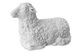 Фигурка Meissen 10 см Отдыхающий овен, Эрих Ойме