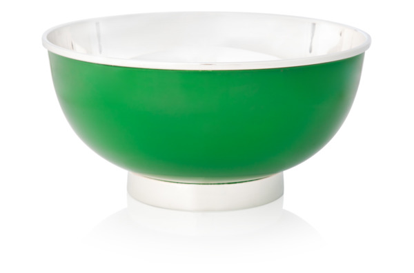 Чаша круглая 26 см Schiavon Дизайн-микс, зеленый лак