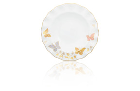 Тарелка суповая Royal Crown Derby Королевская бабочка 21,5см (цветная)