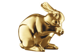 Фигурка Furstenberg Кролик Каспер 2013г 10 см, золотая, лимвып, 26/сертиф