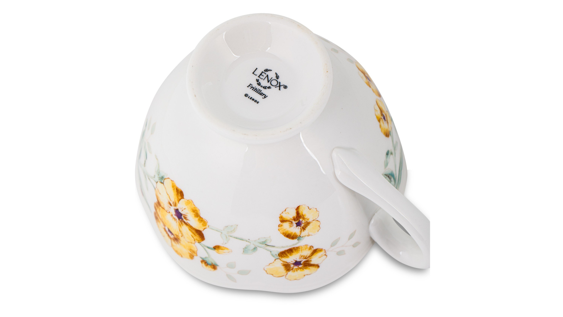 Чашка чайная с блюдцем Lenox Бабочки на лугу Желтушка 240 мл