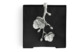 Салфетница Michael Aram Белая орхидея 13 см, сталь нержавеющая, серебристая