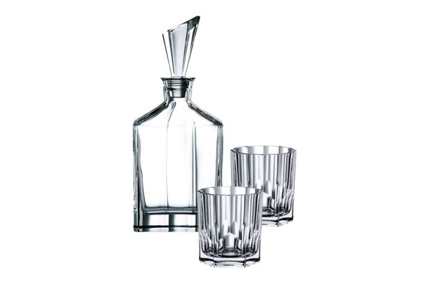 Набор для виски Nachtmann ASPEN штоф 750 мл, 2 стакана 324 мл, стекло хрустальное, п/к