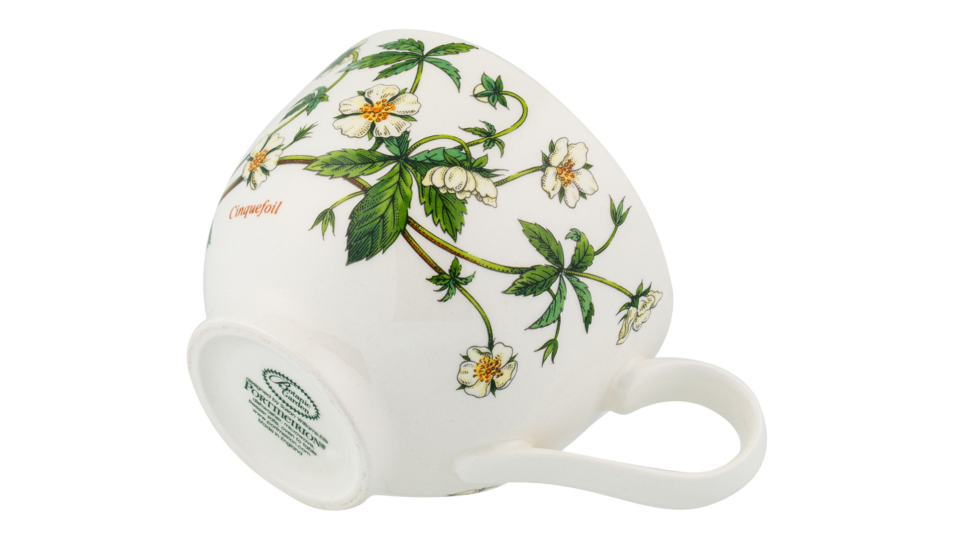Чашка чайная с блюдцем Portmeirion Ботанический сад Лапчатка 280 мл