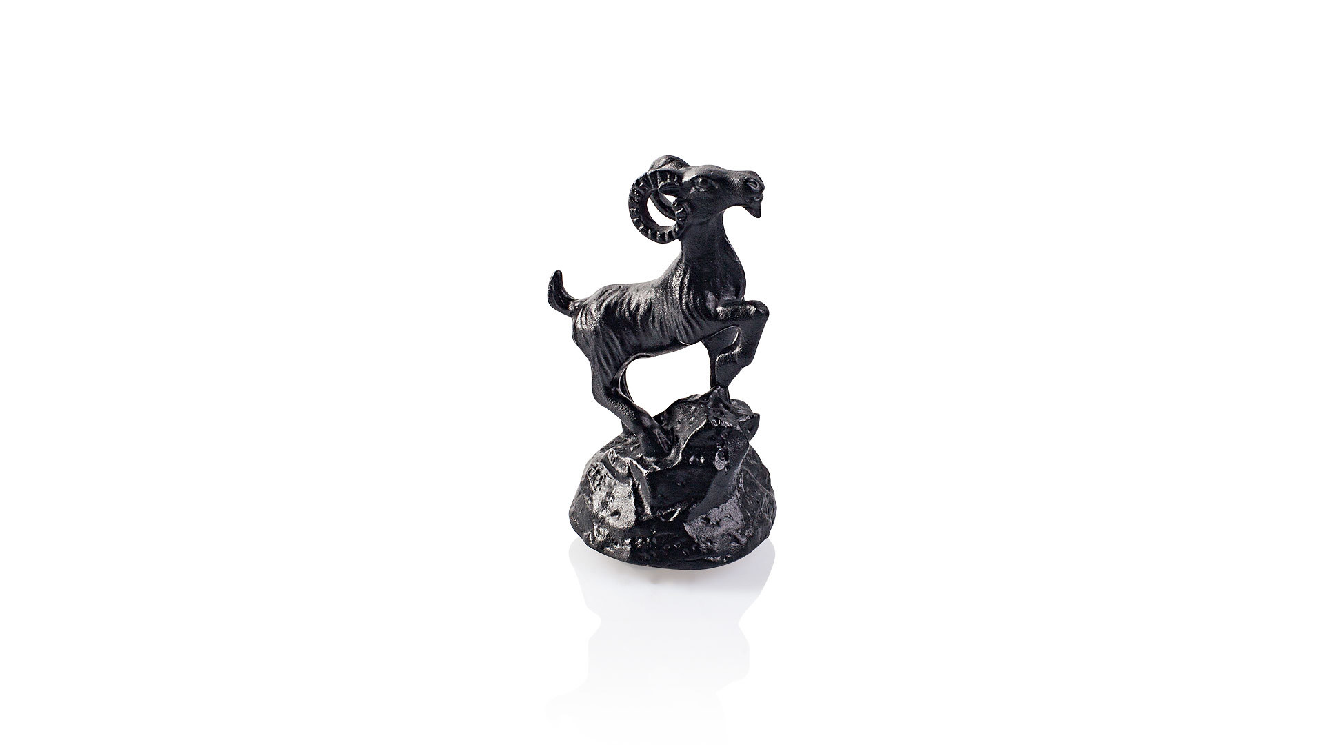 Фигурка Cristal de Paris Горный козел 3,6х5,5 см, черная