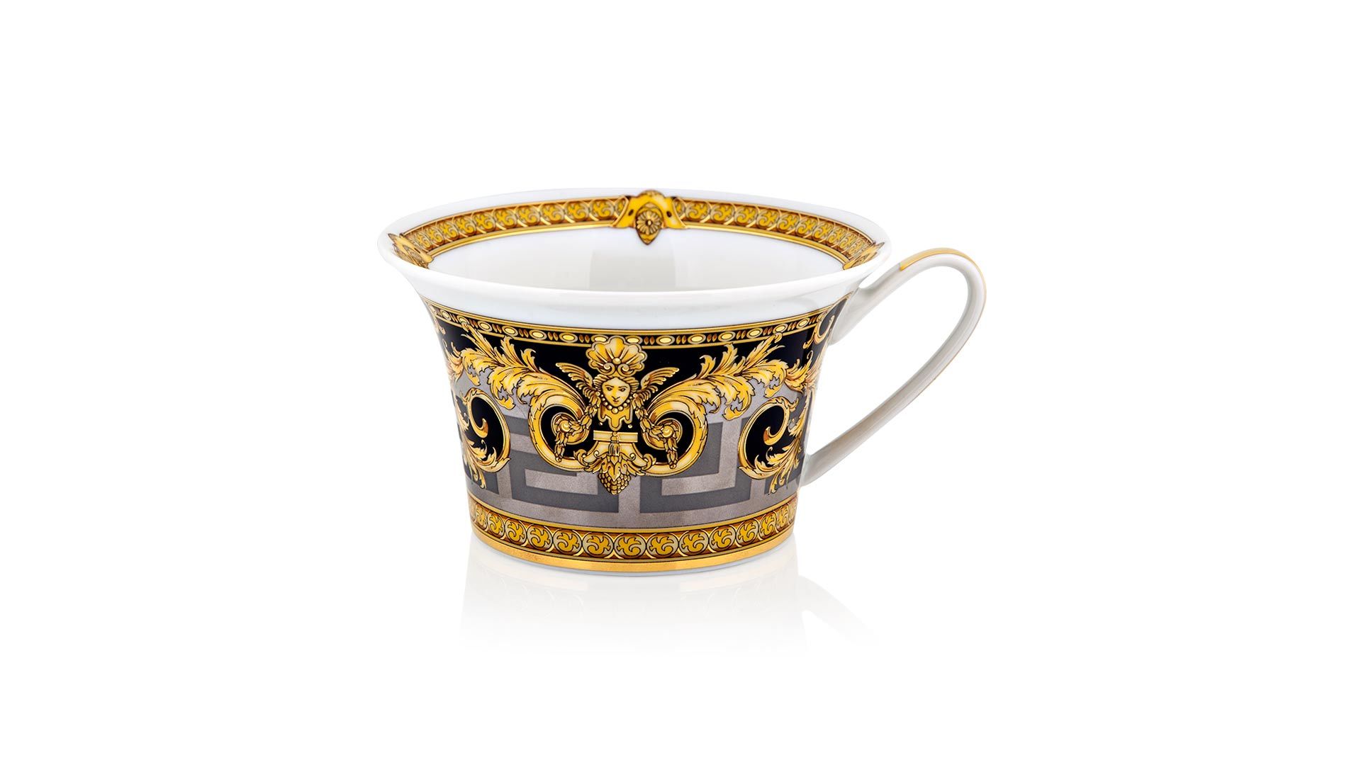 Чашка чайная с блюдцем Rosenthal Versace Престиж Гала 220 мл, фарфор