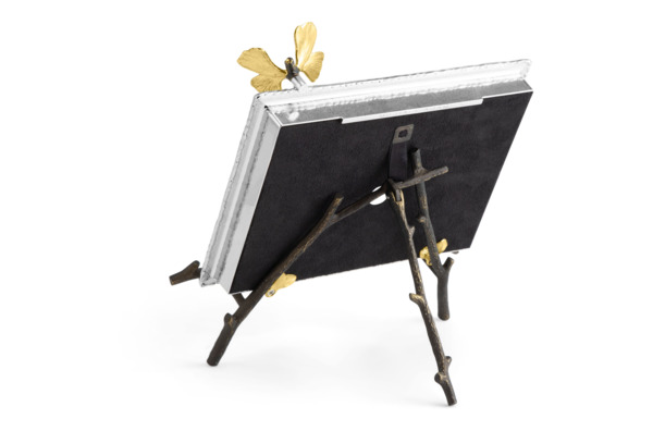 Рамка для фото на подставке Michael Aram Бабочки гинкго 13х18 см, сталь нержавеющая