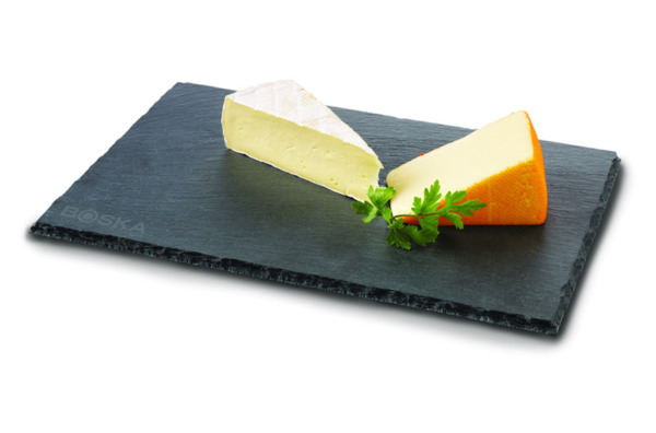 Доска сервировочная для сыра и закусок Boska 33x23х1,5 см,сланец, черная