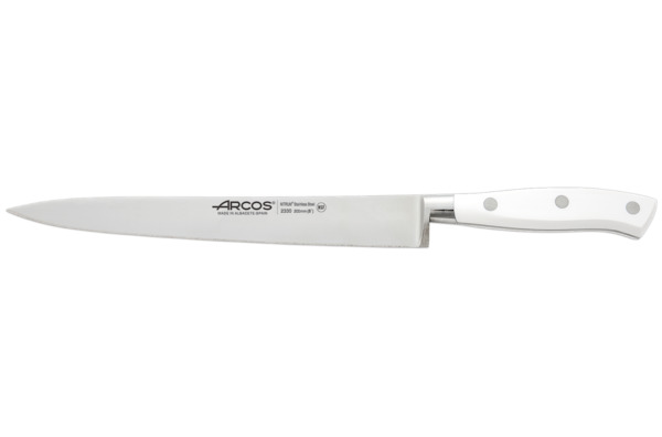 Нож кухонный для нарезки Arcos Riviera Blanca 20 см, сталь нержавеющая, белый