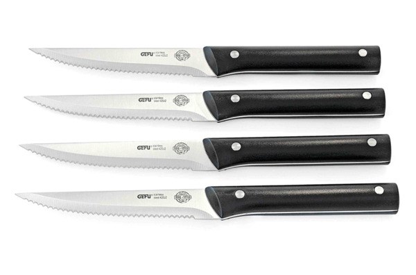 Набор ножей для стейков Gefu, 4 шт, сталь нержавеющая