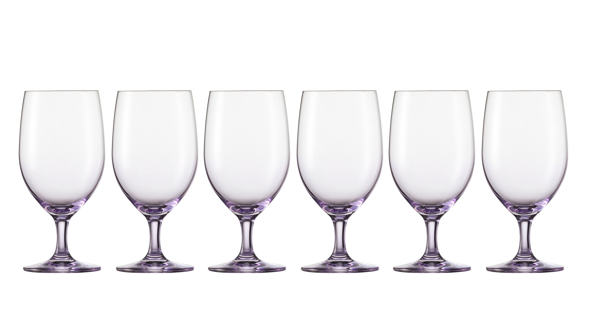 Набор бокалов для воды Zwiesel Glas Прикосновение цвета 453 мл, 6 шт, сиреневый