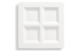 Менажница четырехсекционная Lenox Праздник 365 27 см, белая