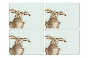 Набор плейсматов Pimpernel Забавная фауна Кролик 40х29 см, 4 шт, пробка