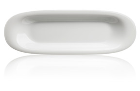 Блюдо овальное Furstenberg Флюен. Белый декор 28,5см