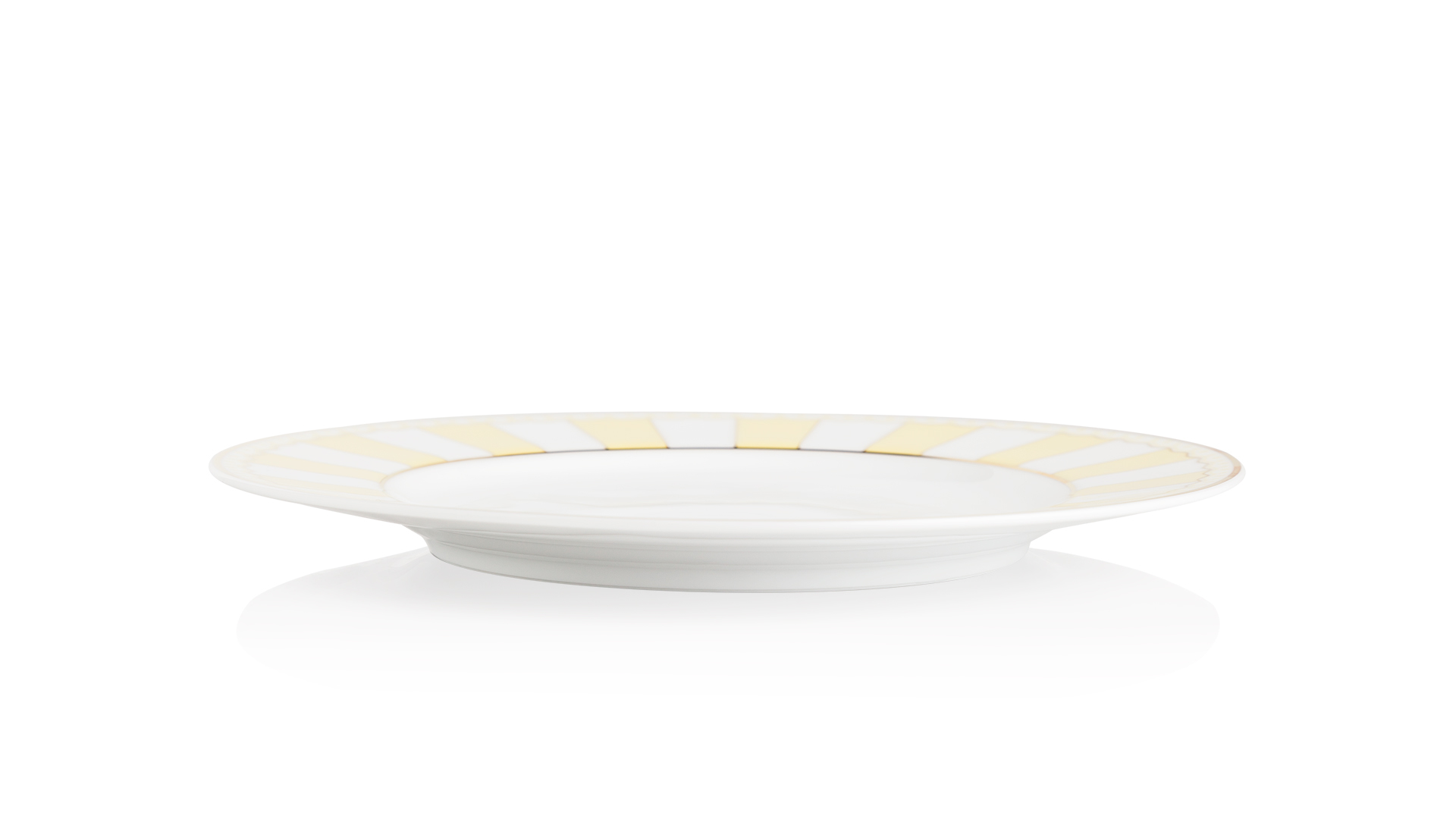Набор тарелок десертных Noritake Карнавал 21см, жёлтая полоска, 2 шт, п/к