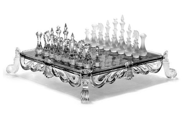 Композиция Avdeev Crystal Хрустальные шахматы 42,5х20 см, хрусталь