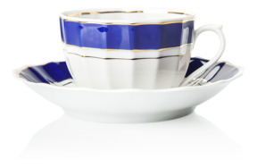 Чашка чайная с блюдцем Франц Гарднер в Вербилках Адмиральский 200 мл, фарфор
