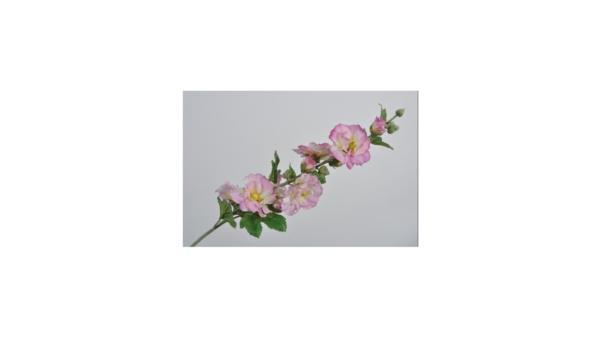 Цветок искусственный Silk-ka "Мальва" 88см (розовый)