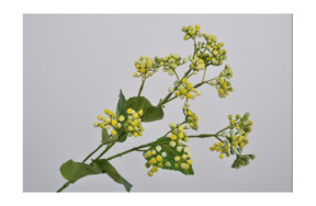 Ветка искусственная Silk-ka "Желтые цветы" 64см
