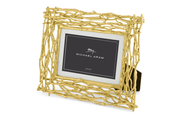 Рамка для фото Michael Aram Золотые ветви 10x15 см, золотистая
