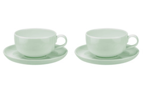 Набор чашек чайных с блюдцем Portmeirion Выбор Портмейрион 250мл, 2 шт,, зеленый