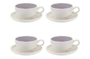 Набор чашек чайных с блюдцем Portmeirion Софи Конран для Портмейрион 200мл, 4 шт, вишневый