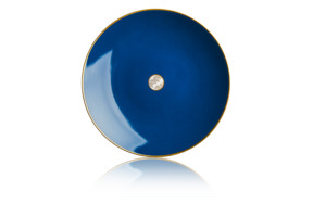 Тарелка закусочная Haviland Дамасский узор 23 см, синяя