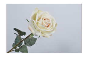 Цветок искусственный Silk-ka "Роза" 66см (песочный)