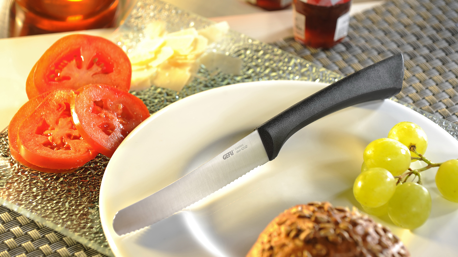 Нож кухонный универсальный Gefu 11см, сталь нержавеющая