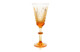 Набор бокалов для шампанского ГХЗ Медовый спас 225 мл, 6 шт, хрусталь, янтарный