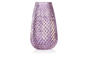 Ваза Cristal de Paris Диамант 40см, фиолетовая