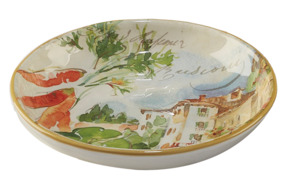 Тарелка суповая Certified Int. Итальянский дворик 24 см, керамика