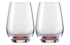 Набор бокалов для воды Zwiesel Glas Прикосновение цвета 397 мл, 2 шт, красный, п/к