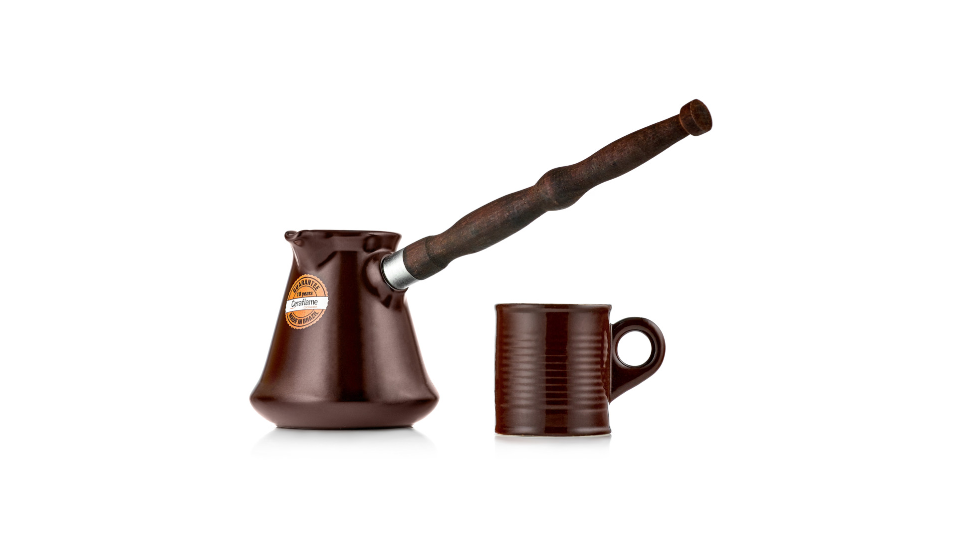 Набор кофейный Ceraflame, сталь нержавеющая, шоколад