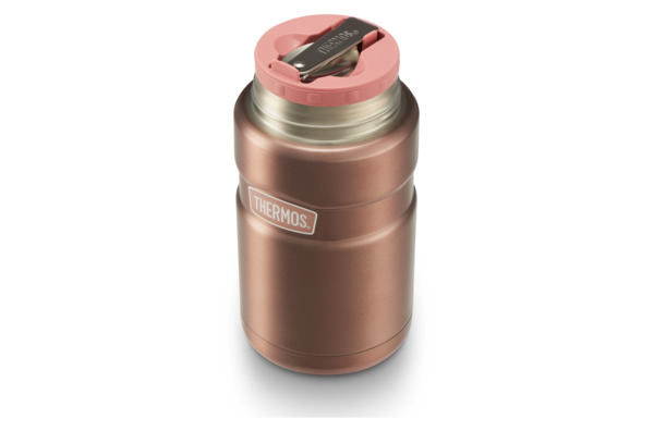 Термос с ложкой Thermos SK3000 Pink 470 мл, сталь нержавеющая
