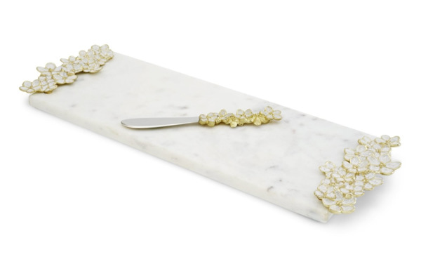 Доска для сыра с ножом Michael Aram Цветущая вишня 44 см, мрамор