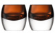 Набор стаканов LSA International Whisky Club 230 мл, 2 шт, стекло, коричневый