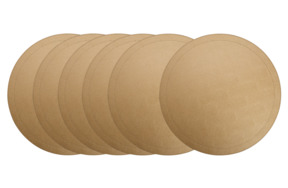 Набор салфеток подстановочных круглых GioBagnara Раунд 40 см, 6 шт, золотистый