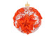 Украшение елочное шар Bartosh Рождественник, красное, стекло