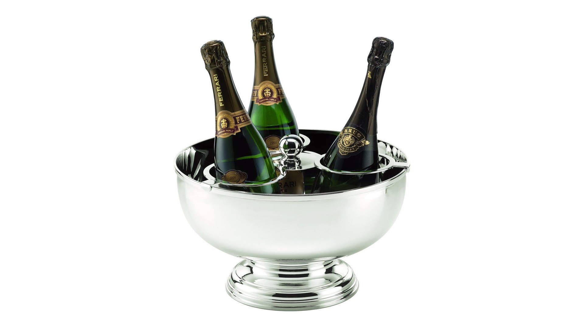 Чаша для охлаждения шампанского Schiavon Эссенция 35 см на 3 бутылки, посеребрение