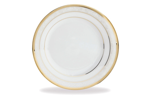 Набор тарелок обеденных Noritake Хэмпшир, золотой кант 27 см, 6 шт