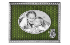 Рамка для фото Русские самоцветы 11х8,7 см, латунь, зеленая
