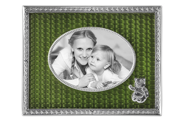 Рамка для фото Русские самоцветы 11х8,7 см, латунь, зеленая