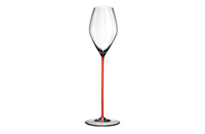 Бокал для шампанского Riedel High Performance Champagne 375мл, красная ножка, ручная работа,хрусталь