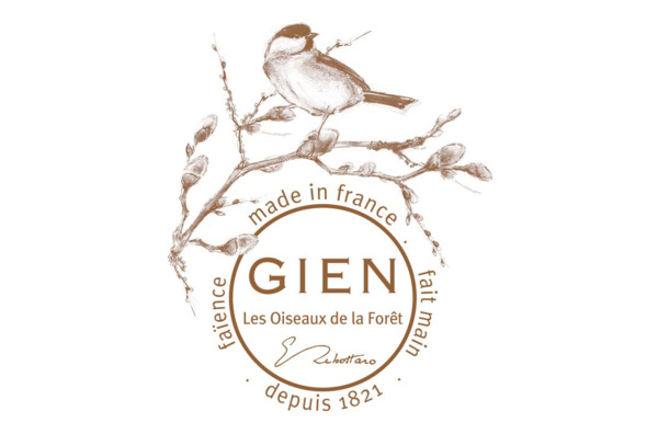 Блюдо квадратное Gien Лесные птицы 22х22 см, фаянс