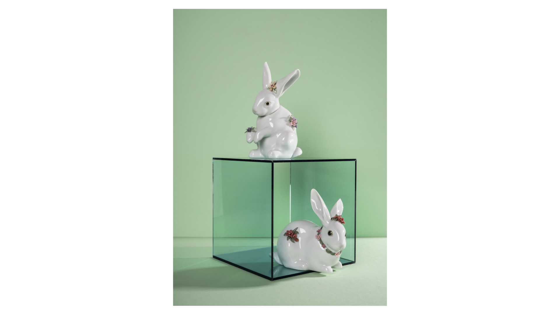 Фигурка Lladro Сидящий кролик 9x14 см, фарфор