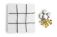 Игра в крестики-нолики Michael Aram Цветок Кизила 23х23 см, мрамор